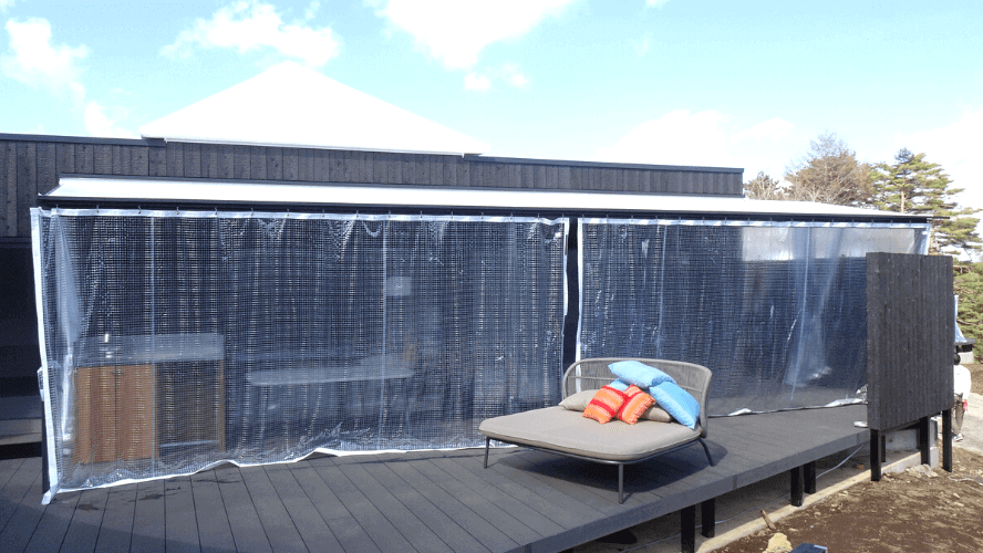 ビニールカーテン ビニールシート 透明 防寒 家庭用 業務用 防炎 サイズオーダー 幅271〜360cm 丈351〜400cm FT30 0.5mm厚 JQ