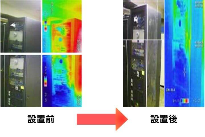 ビニールカーテンによるキャッピング効果