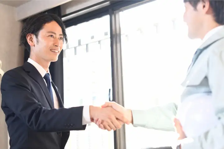 商談成立の瞬間