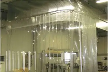 工場ビニールカーテン異物混入対策の事例