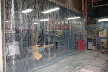 工場ビニールカーテン屋外の防塵