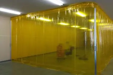 工場ビニールカーテン空調効率改善の事例