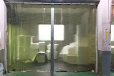 工場ビニールカーテンのマグネット式の事例