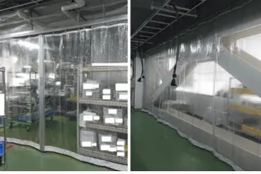 作業エリアの間仕切り